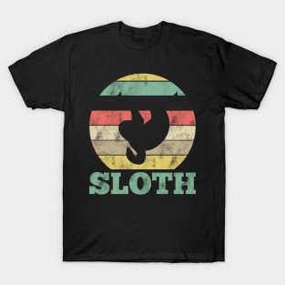 Retro Sloth Text T-Shirt